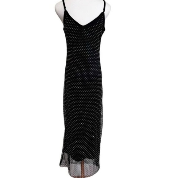 NWT Haute Hippie beaded mesh over slip dress size M - Picture 3 of 4
